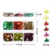 Fall Glitter Nail Sequins - Holographic Maple Leaf Nail Art Decorations | 6 Grids for Autumn & Winter Designs - Buy Online on GoSupps.com