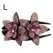 Yeeyf Double-Flower Hair Clip | Diamond & Pearl Hair Clips for Women | Vintage Hair Styling Accessories - Buy Online on GoSupps.com