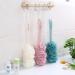 Long Handle Loofah Back Scrubber - Bath Body Brush Sponge (3 Pack, Pink/White/Blue) - Buy Online on GoSupps.com