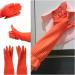 Home Long Rubber Gloves for Kitchen Dishwashing Waterproof Washing Latex Gloves Red Cleaning Washing Bowls Gloves Tools Rojo - Buy Online on GoSupps.com