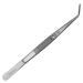 Tweezers with lock - London College - cranked - stainless steel