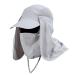Vgeby Sonnenhut with neck protection outdoor sun protection mask Hut uv protection summer unisex cap for cycling hiking fishing (color: gray)