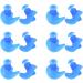 Buy Silice Silicone Swimming Ear Plugs - 6 Pairs Dust Proof Diving Accessories for Adults - Spiral Design in Blue - Buy Online on GoSupps.com