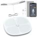 Smart Full Body Composition Analyzer Scale, Rechargeable 8 Electrodes Dual Frequency BIA Scale, Sportneer Segmental Body Composition Monitor, BMI, Body Fat, Muscle Mass - Bluetooth/WiFi Large
