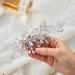Unicra Silver Rhinestone Bridal Hair Comb - Wedding Headpiece for Women and Girls - Buy Online on GoSupps.com