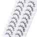 Manga Lashes: Natural Look 3D False Eyelashes Clear Band Wispy Fake Lashes 10 Pairs - Japanese & Korean Cosplay Faux Mink - Buy Online on GoSupps.com