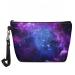 Mumeson Blue Galaxy Makeup Bag Key Wallet Organizer Makeup Bag Hard Case Small Phone Bag for Stylish