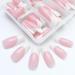 LoveOurHome 120pc French Tip Press on Nails - Long White Square Acrylic False Nails with Glue Adhesive Tabs for Women & Girls - Buy Online on GoSupps.com