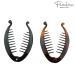 Parcelona French Mini Brown Tortoise Shell & Black Banana Hair Clip - Ideal for Fine Hair - Buy Online on GoSupps.com