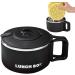 CENMOO Noodle Bowl Ramen Bowl 1200ml Ramen Kitchen Noodle Bowl with Lid Ram Bowl with Handle for Microwave Portable Soup Bowl Lunch Box for - Buy Online on GoSupps.com