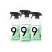 9 Elements All Purpose Cleaner, Kitchen, Floor, & Bathroom Cleaner, Eucalyptus Multi Surface Cleaning Vinegar Spray, 18 oz Bottles (Pack of 3)