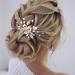 Bridal Wedding Hair Combs - Silver Crystal Blue Headpiece for Women and Girls - Buy Online on GoSupps.com