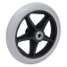 6 Inch Solid Wheel Large Carrying Capacity 5-Hole Wheelchair Wheels WearResistant 608ZZ Bearing for Rollators for Walkers