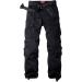 XNMAYA Womens Cargo Pants Quick Dry Casual Military Army - 18 - Black