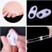 Buy 2 Pairs of Soft Silicone Toe Separators | Little Toe Correctors & Protectors - International Shipping Available - Buy Online on GoSupps.com