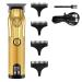 Hair Clippers Hair Clipper Rechargeable Professional Hair Clipper Men's Electric Hair Clipper Cordless Haircut Styling Men's Beard Trimmer(Gold withbox)