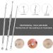 Fluco 8pcs Blackhead Remover Pimple Popper Tool Kit for Nose & Face - Stainless Steel Blemish & Whitehead Extractor Set - Buy Online on GoSupps.com