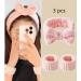 OHAOLYLE Spa Headband Wrist Washband Set Face Wash Wristband Soft Elastic Headband Wrist Bands Skincare Facial Headband Washing Band for Women Girls Makeup Bath Shower (Pink) - Buy Online on GoSupps.com