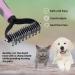 Mydaisy Dog & Cat Brush for Long-Haired Undercoats | Best Underwool & Subfell Dog Comb - Pink - Buy Online on GoSupps.com