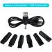 5V USB Mesh Cable Razor Charger Set | 7 Plugs USB Adapter for Remington & Philips Razors | Compatible with All Electric Haircut Devices - Buy Online on GoSupps.com