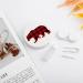 Red Plaid Bear Round Case For Contact Lens Kit Storage Box with Mirror Printed - Buy Online on GoSupps.com