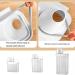 BOKIOESDE ABS Washing Powder Container Sealed Leakproof Tilted Mouth Refillable Replacement Transparent Lifting Handle Case 2300ml - Buy Online on GoSupps.com
