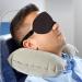 2-Piece Silk Sleep Mask Set - Adjustable Eye Masks for Side Sleepers | Light Blocking for Men Women & Kids - Black & Purple - Buy Online on GoSupps.com