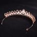 Rose Gold Rhinestone Crystal Tiara Crown for Women - Ideal for Birthday, Pageant, Wedding, or Prom - Buy Online on GoSupps.com