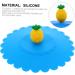 4pcs Silicone Cup Lid Travel Leakproof Porcelain Cup 11x11x3cm Blue - Buy Online on GoSupps.com