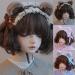 Limtula Elegant Pleated Lace Bowknot Shape Hair Hoop Cute Taking Photo Hair Holder Halloween Party Bear Ear Headband for Teens 2 brown bear ear hea - Buy Online on GoSupps.com