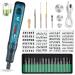 USB Cordless Electric Engraving Pen Kit  Mini 3-Speed Rotary Etching Machine Engraving Jewelry Leather Wood Glass 42pcs Engraver Tools for Metal with 30 Bits&Stencil