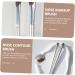 BIUDECO 4pcs Nose Shadow Brush Makeup Accessory Brow Brush Angled Eye Smudge Brush Angled Liner Brush Alloy - Buy Online on GoSupps.com