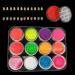 Kalolary 12 Colors Fluorescent Nail Powder - Neon Pigments Dust for Halloween & Christmas Makeup - Buy Online on GoSupps.com