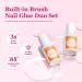Modelones Nail Glue for Acrylic Nails - 2pcs Super Strong Brush-On Adhesive for Press On and Fake Nails - Buy Online on GoSupps.com