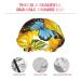 Sunflowers Blue Butterflies Shower Cap - Double Waterproof Layers, One Size Fits All Women - Ideal for Bathing, Large Design for All Hair Types - Buy Online on GoSupps.com