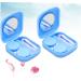 Solustre 2-Part Contact Lens Case Set - Portable Lens Box Holder for Safe Storage - Buy Online on GoSupps.com
