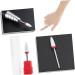 Healeved Nail Grinding Head Nail Drill Bits Manicure Drill Bits Exfoliating Tool Red medium Red - Buy Online on GoSupps.com