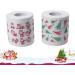 NUOBESTY Chrismas 2 Roll Christmas Toilet Paper Roll Tissue Napkin Santa Tree Pattern for Xmas Holiday Party Supplies Bathroom Decoration Colored Tissue Paper - Buy Online on GoSupps.com