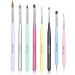 NICOLE DIARY 8Pcs Nail Art Brushes Set for Gel Polish Design & DIY Manicure - Buy Online on GoSupps.com