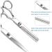 ANGNYA Hairdressing Scissors Set Hair Scissors Stainless Steel Barber Texturizing Scissors with Leather Case 6.0 Inch Silver - Buy Online on GoSupps.com
