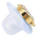 Buy Luxurious BPA-Free Baby Pacifier - Silicone Heart Design with Rhinestones & Clip (Blue) for Safe & Stylish Infants - Buy Online on GoSupps.com