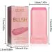 Moisturizing Makeup Blusher Stick Long-lasting Face Cream Blusher Solid Moisturizing Stick Blusher Balm | Cheeks Blusher Creamy Makeup Cheeks Blusher Beauty Blusher for Face Fanelod Pink - Buy Online on GoSupps.com