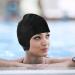 3D Waterproof Bathing Cap for Men Women & Kids | Swimming Cap for Short & Long Hair - Black - Buy Online on GoSupps.com