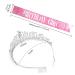 Didder Pink Birthday Girl Sash & Rhinestone Tiara Kit - Birthday Crowns for Women | 2-Piece Set - Buy Online on GoSupps.com