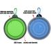 Slson 2-Pack Foldable Dog Travel Bowl - Safe Silicone Portable Pet Drinking Bowl for Cats & Dogs - Ideal for Hiking & Camping (350ml Blue & Green) - Buy Online on GoSupps.com