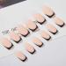 Shop 24-Piece Black French Press On Nails - Full Cover Gel Nails Short Square Artificial Fingernails - Buy Online on GoSupps.com