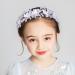 IYOU Flower Girl Headband White Floral Communion Headpiece Pearl Crystal Hair Pieces Bridal Wedding Hair Accessories for Princess Girls - Buy Online on GoSupps.com