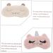 Beaupretty Cat Eye Mask - 4 Pcs Eye Protector for Men & Women | Portable Polyester in Pink & White | Perfect for Travel & Relaxation - Buy Online on GoSupps.com