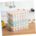 GLEAVI 1pc Kitchen Home Case Shop Egg Eggs Cover Blue for Protective Stackable with Storage Container Blue 32*21.5cm - Buy Online on GoSupps.com