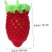 Zerodeko 2pcs Strawberries Fruit Candy Bags Goodie Bags for Kids Egg Bags Mesh Bag Crochet Net Bag Shopping - Buy Online on GoSupps.com